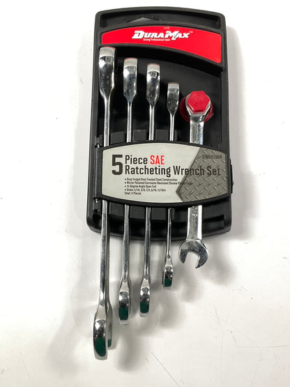 Dura Max UW50159A 5 Piece SAE Ratcheting Wrench Set 5/16''-11/16''
