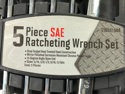 Dura Max UW50159A 5 Piece SAE Ratcheting Wrench Set 5/16''-11/16''