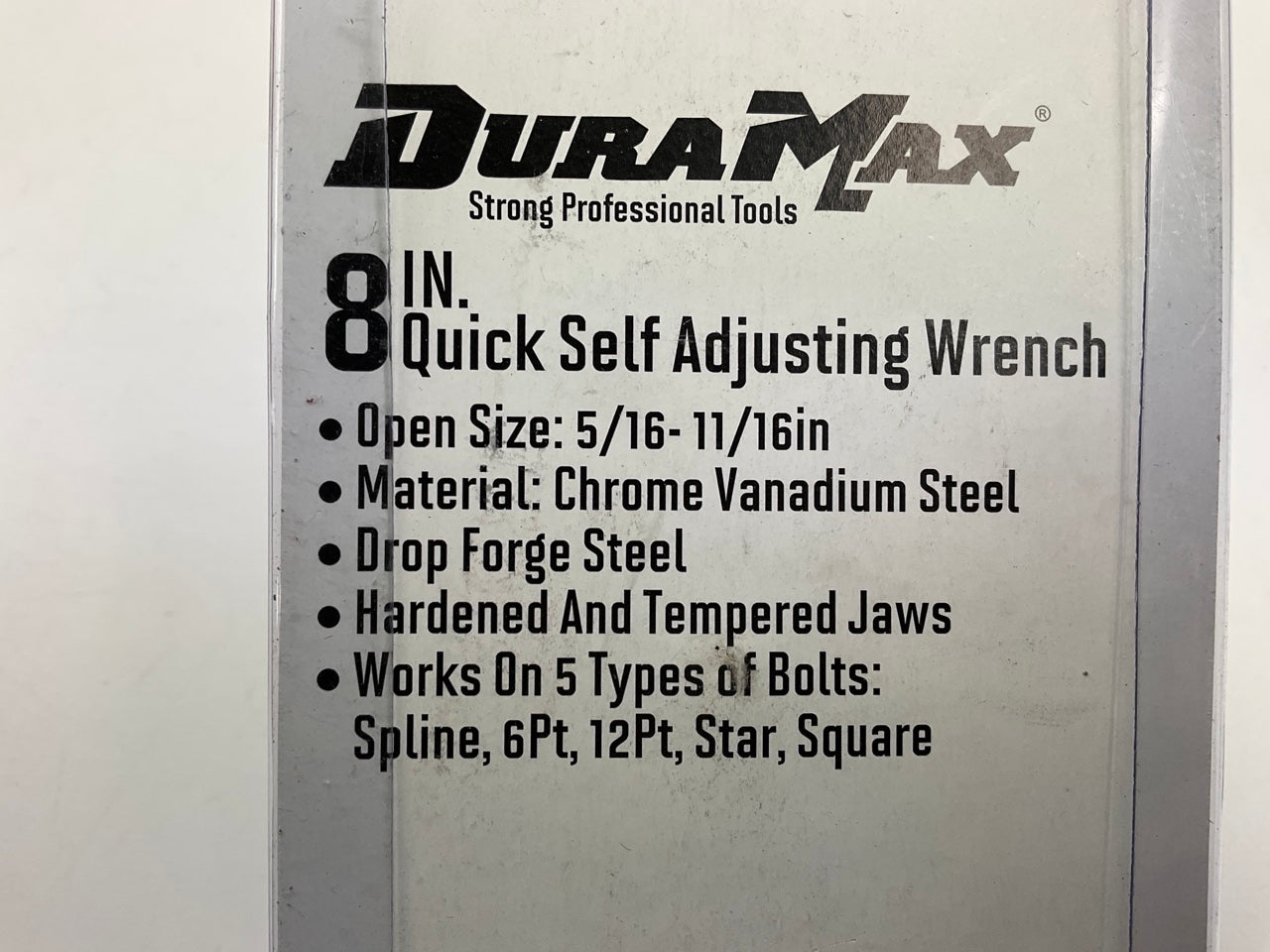 Dura Max UW5062TB 8'' Self Adjusting Quick Wrench