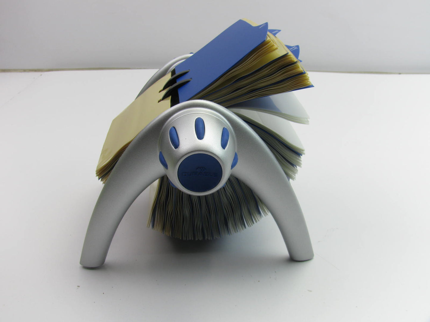 Durable VISIFIX FLIP Silver Flip Business Card File Vintage Rolodex