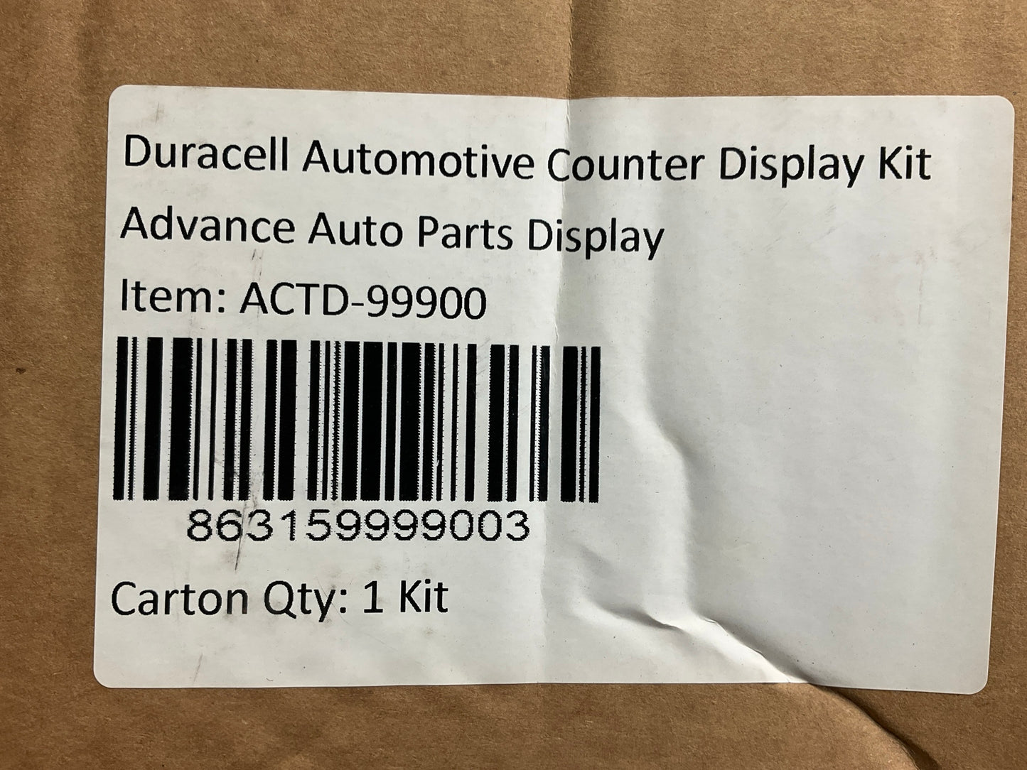 Duracell ACTD-99900 Automotive Counter Display Kit Coin Cell Batteries 2031 EXP