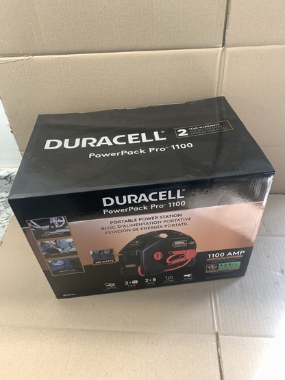 Duracell Powerpack Pro 1100 AMP Jump Starter, Air Compressor & Power Inverter