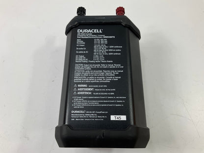 Duracell DRINV400 High Power Tailgate Inverter 400 Watt Peak 320W Continuous 12V