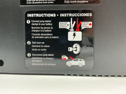 INCOMPLETE Duracell Battery Jump Starter 750 Amp W/ Tire Air Compressor Inflator