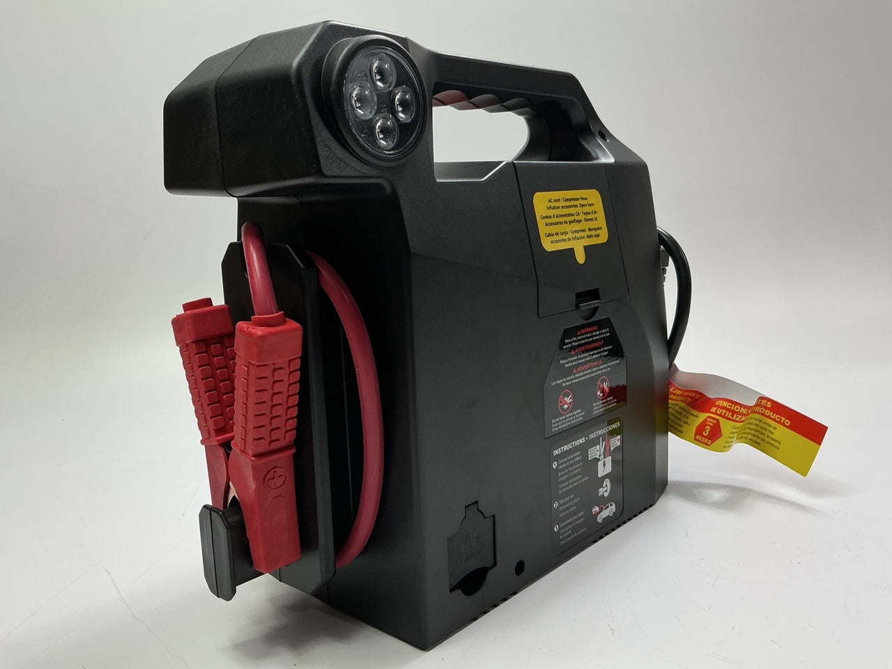 INCOMPLETE Duracell Battery Jump Starter 750 Amp W/ Tire Air Compressor Inflator