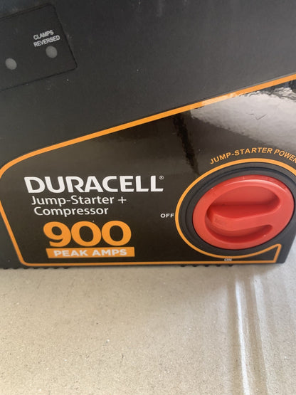 Duracell DRJS30C 900 Amp Jump Starter Booster And Air Compressor - New In Box