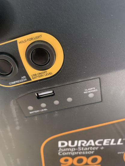 Duracell DRJS30C 900 Amp Jump Starter Booster And Air Compressor - New In Box