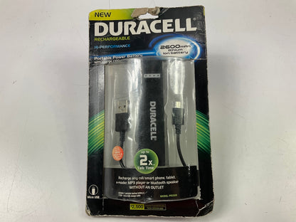 Duracell PRO509 2,600mAh Pro Power Bank For Phone Charger, Portable, Lithium Ion