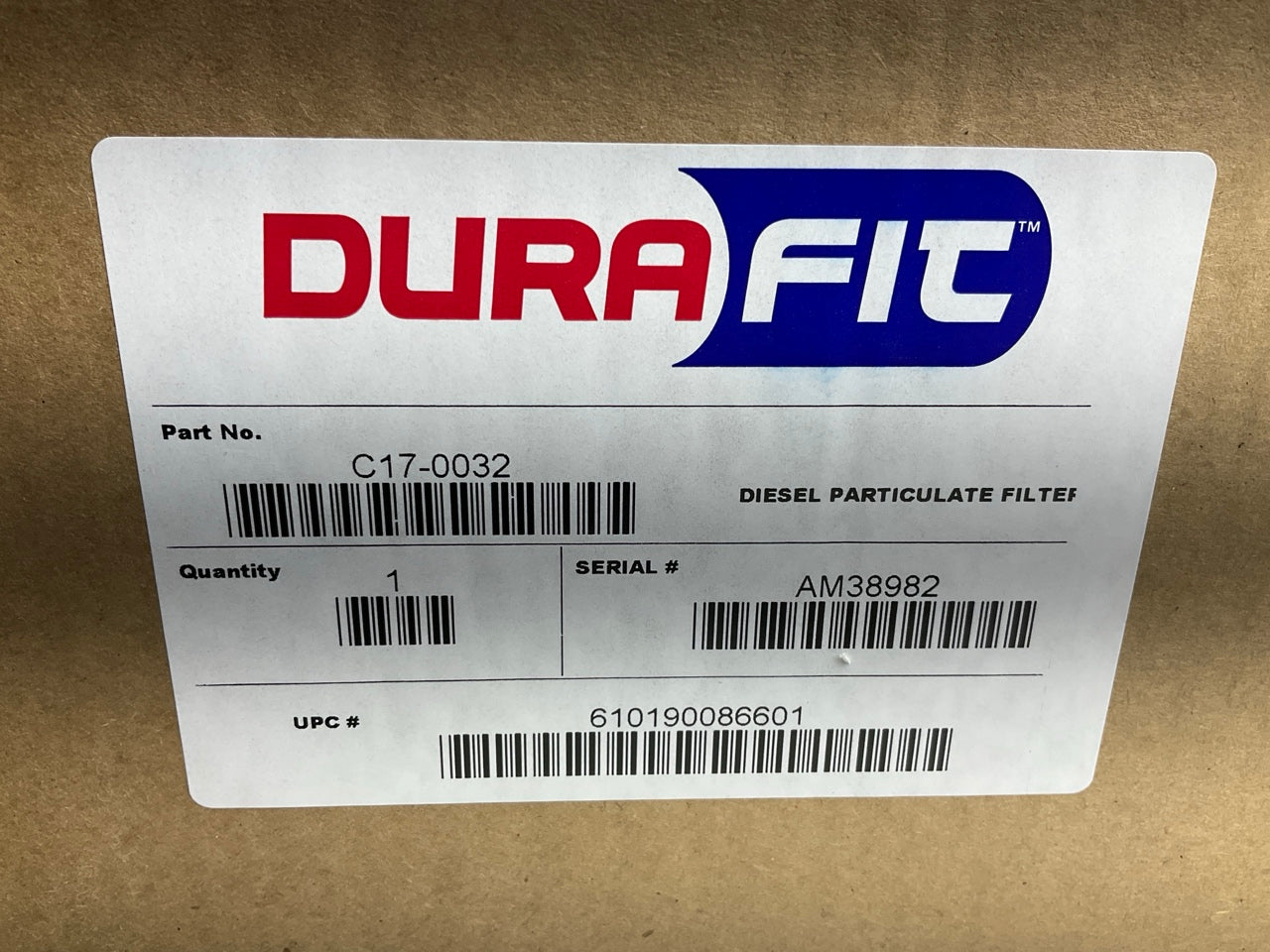 Durafit C17-0032 DPF Diesel Particulate Filter For Cummins ISX 4388410 4969702