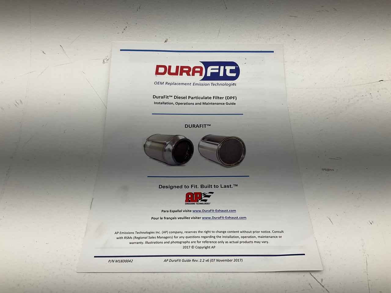 Durafit C17-0038 Diesel Particulate Filter (DPF) For Cummins ISL ISM - 4352920