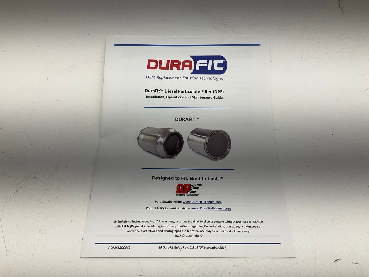 Durafit C17-0079 Diesel Particulate Filter (DPF) For MaxxForce 13 - 2511460C1