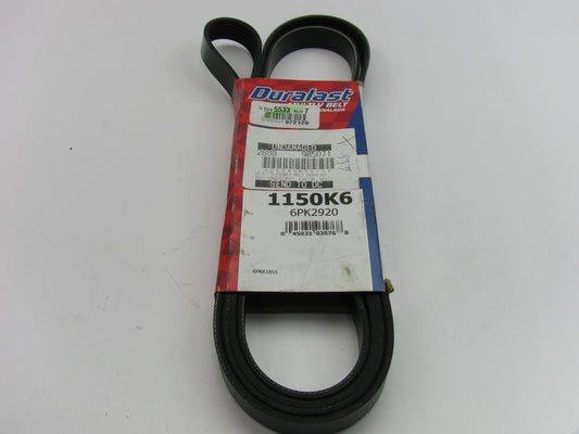 Duralast 1150K6 Serpentine Belt - 0.84'' X 114.50'' - 6 Ribs