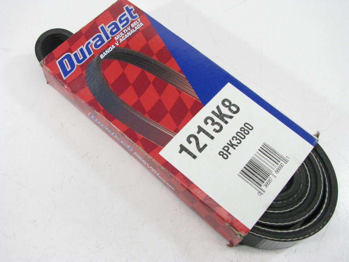 Duralast 1213K8 Engine Serpentine Belt For 1998-00 Ford 7.3L Diesel 8PK3080