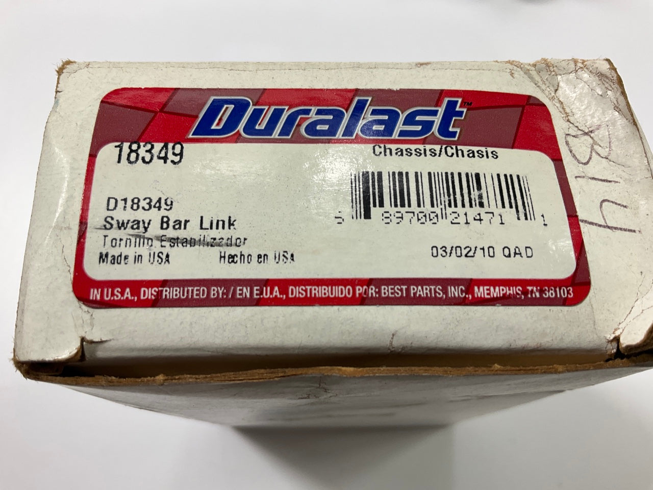 Duralast 18349 Rear Suspension Stabilizer Sway Bar Link Kit