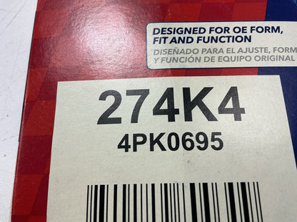 Duralast 274K4 Serpentine Belt - 14mm X 704mm - 4 Ribs