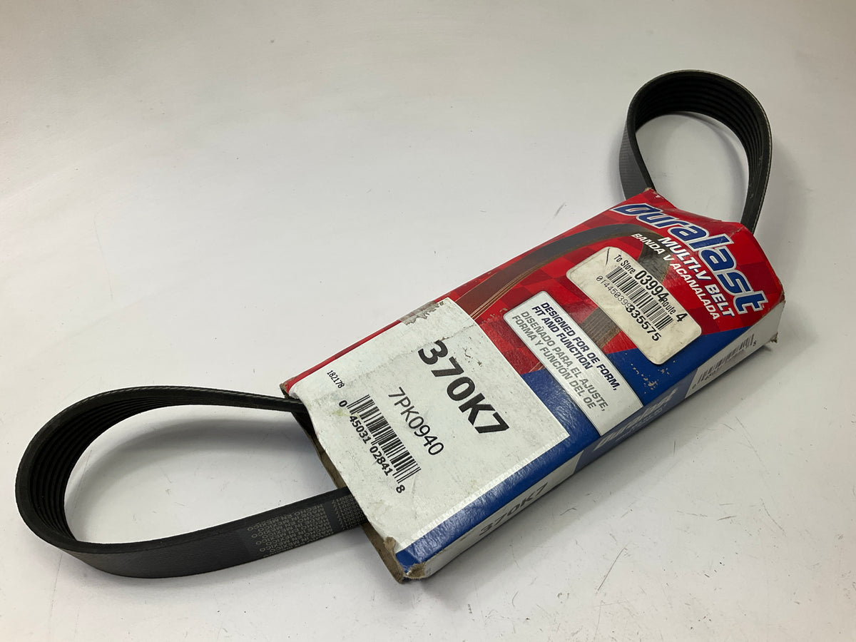 Duralast 370K7 Serpentine Belt - 1984-1986 Toyota 5M-GE 2.8L