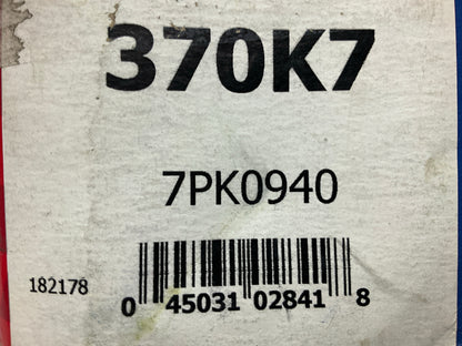 Duralast 370K7 Serpentine Belt - 1984-1986 Toyota 5M-GE 2.8L