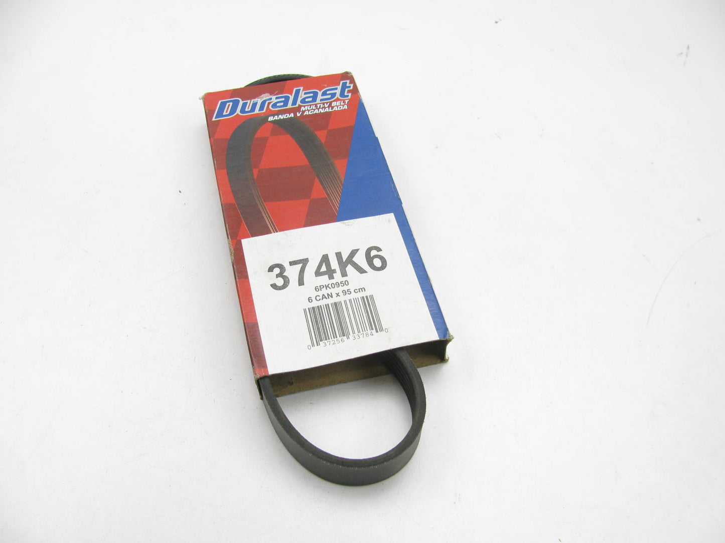 Duralast 374K6 Serpentine Belt - 0.84'' X 38.00'' - 6 Ribs