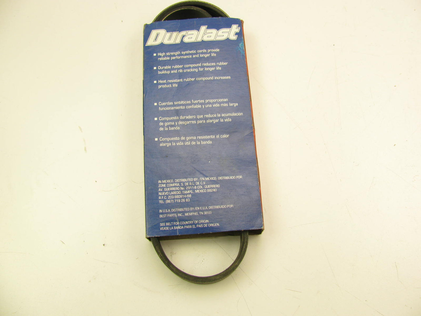 Duralast 374K6 Serpentine Belt - 0.84'' X 38.00'' - 6 Ribs