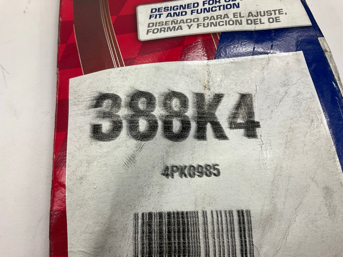 Duralast 388K4 Serpentine Belt - 0.56'' X 39.35'' - 4 Ribs