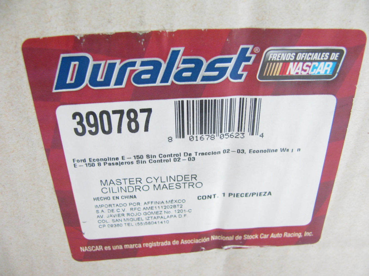 Duralast 390787 Brake Master Cylinder  For 2002-2003 Ford E-150