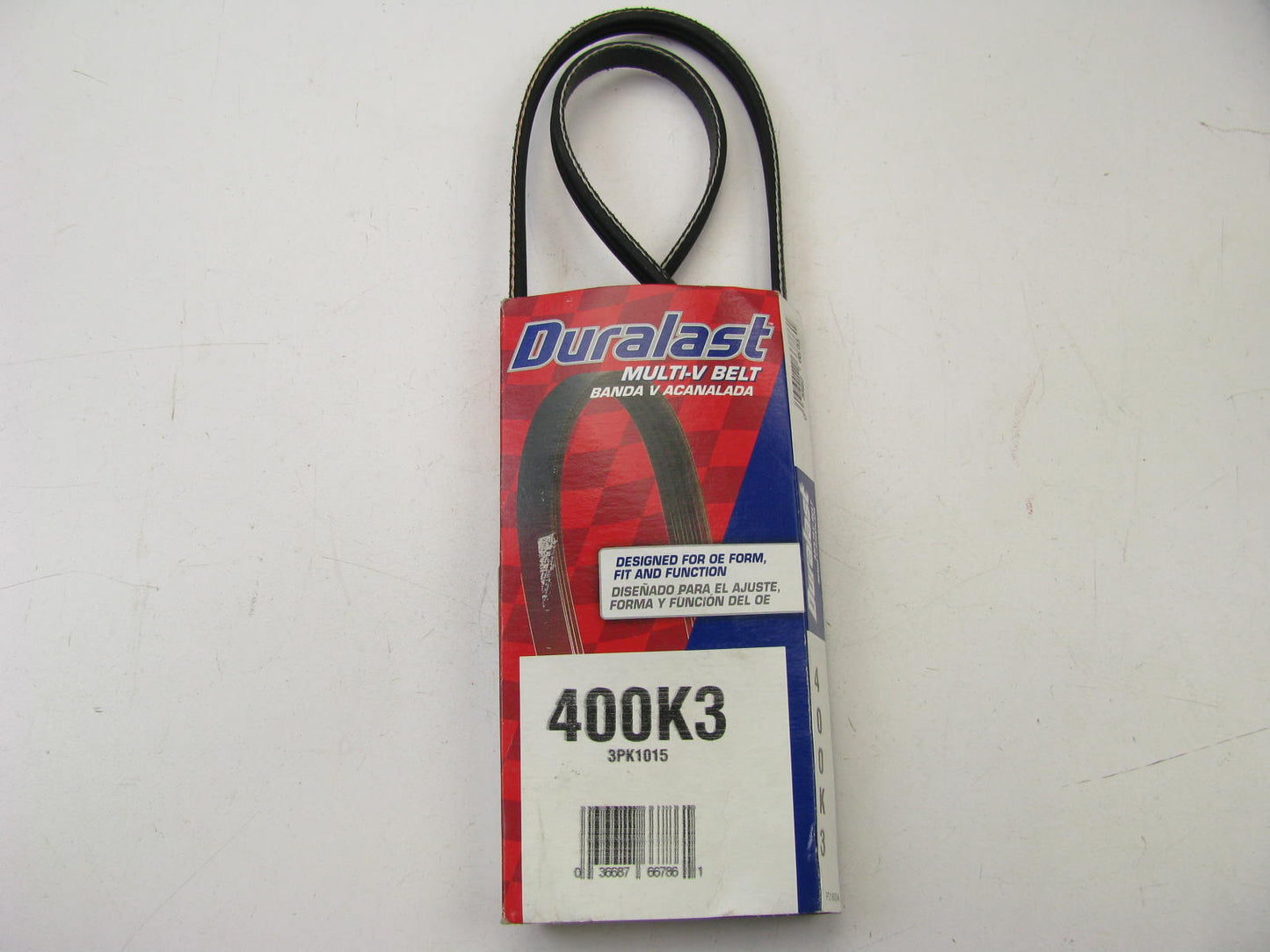 Duralast 400K3 Serpentine Belt - 0.42'' X 40.50'' - 3 Ribs