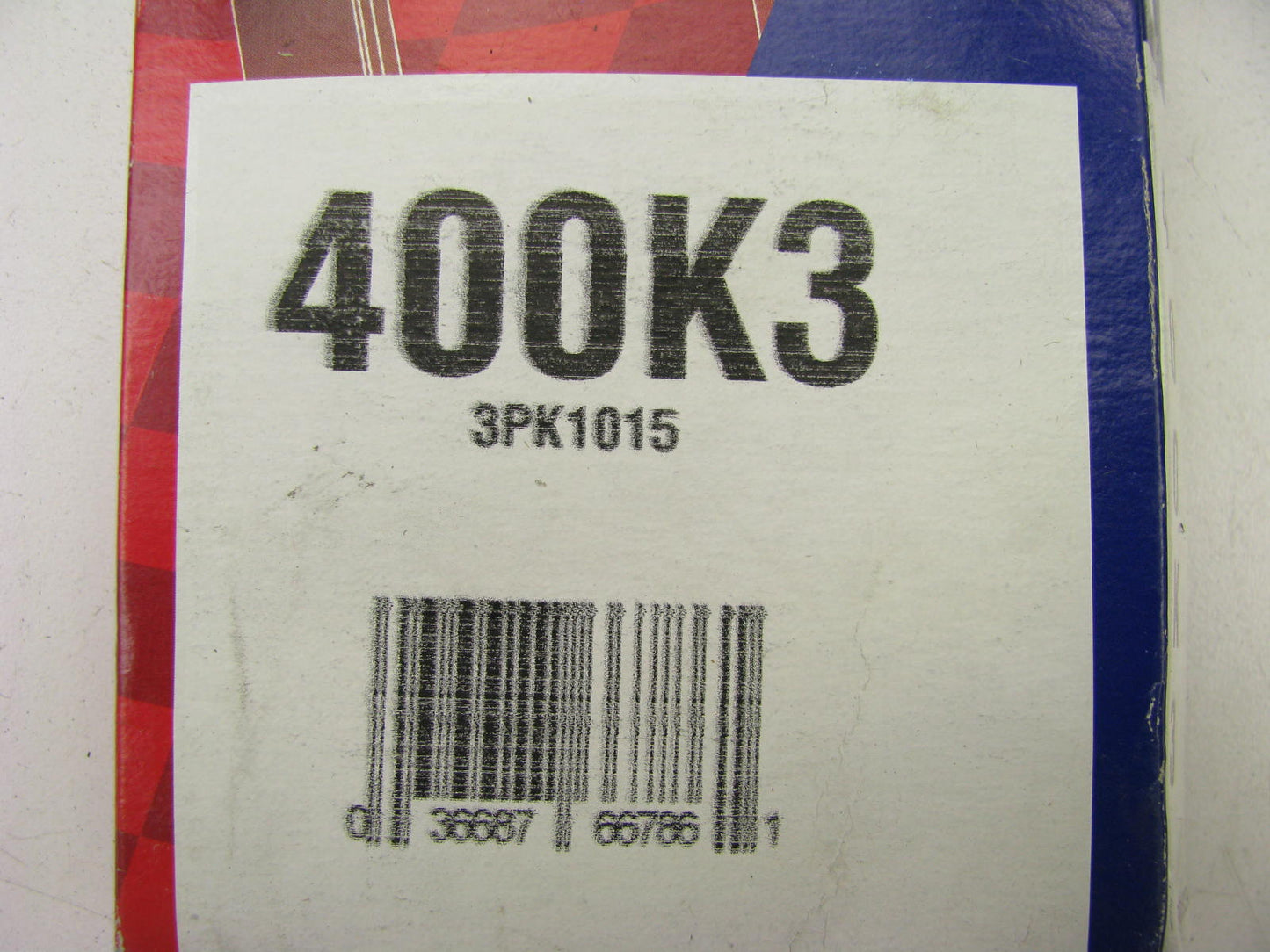 Duralast 400K3 Serpentine Belt - 0.42'' X 40.50'' - 3 Ribs