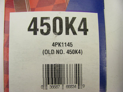 Duralast 450K4 Power Steering Belt - 1995-1997 Honda Accord 2.7L V6