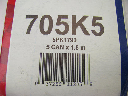 Duralast 705K5 Serpentine Belt - 17mm X 1807mm - 5 Ribs