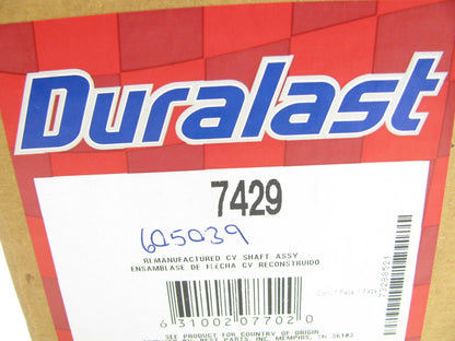 Duralast 7429 Reman Auto Trans CV Axle Assembly - Front Right