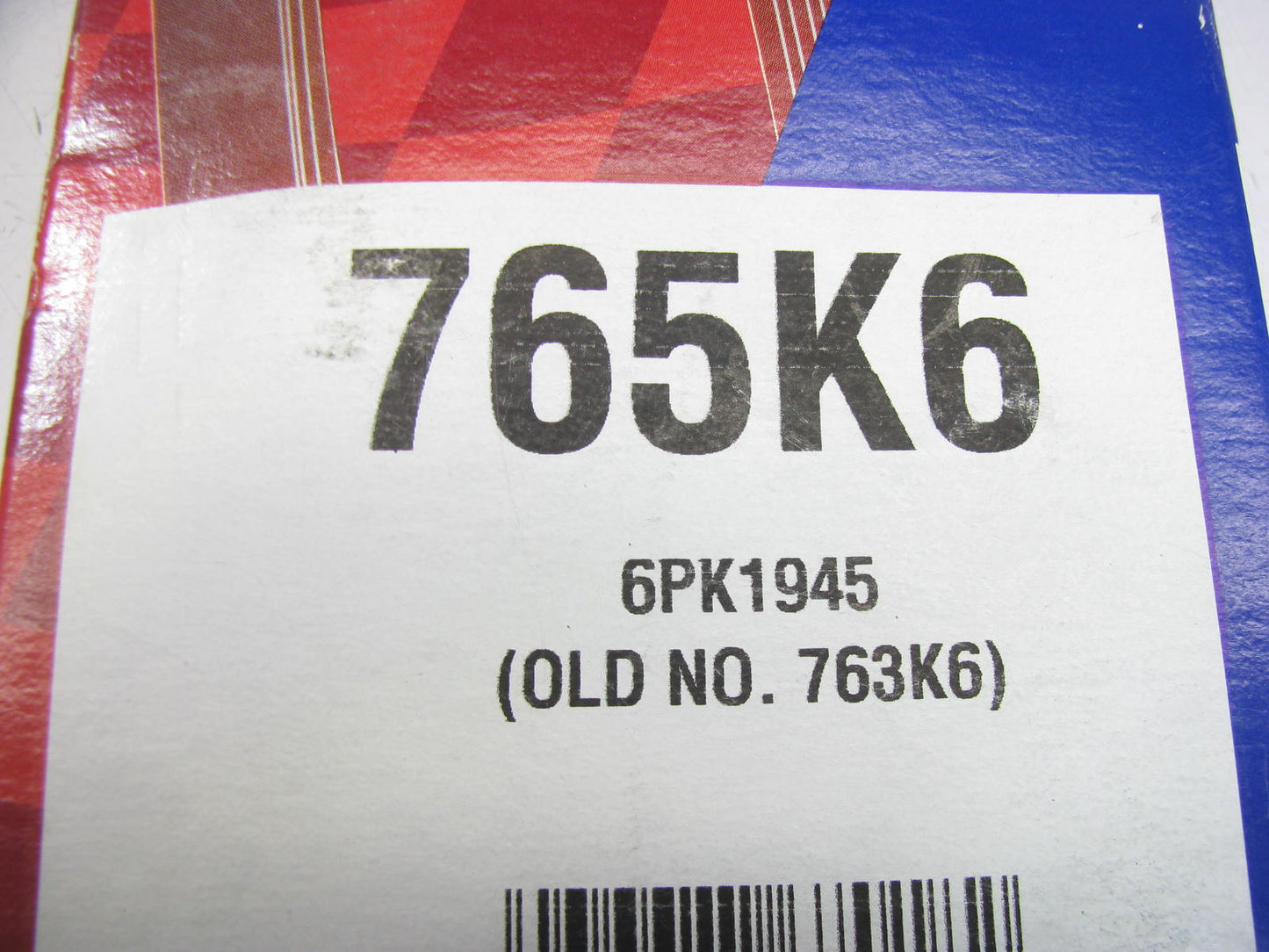 Duralast 765K6 Serpentine Belt - 0.84'' X 77.00'' - 6 Ribs
