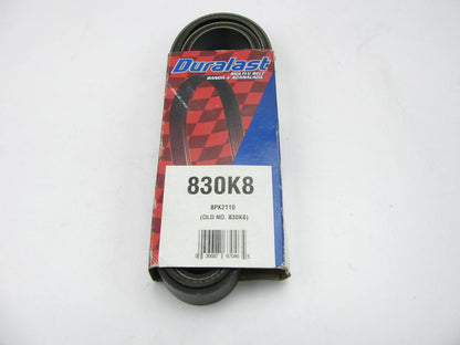 Duralast 830K8 Serpentine Belt - 1.12'' X 83.50'' - 8 Ribs