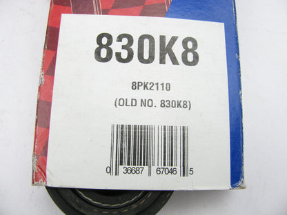 Duralast 830K8 Serpentine Belt - 1.12'' X 83.50'' - 8 Ribs