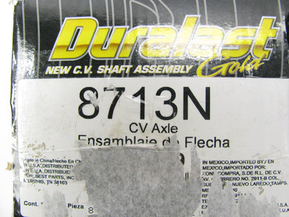 Duralast 8713N Front Left CV Axle Shaft For 2003-2008 Hyundai Tiburon MANUAL T.