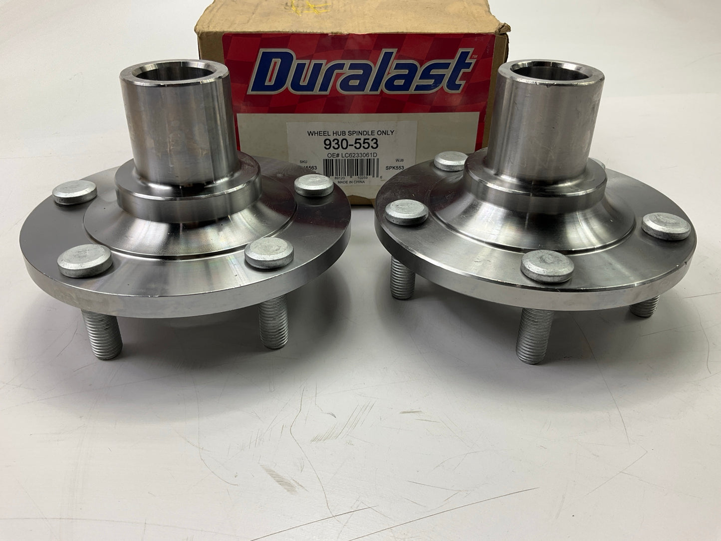 (2) Duralast 930-553 Front Wheel Hub For 2000-2006 Mazda MPV
