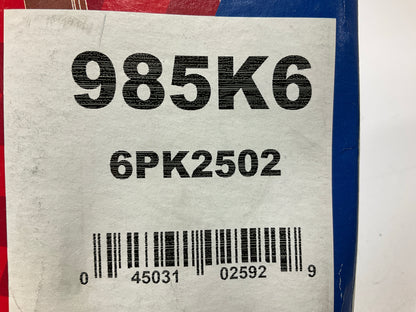Duralast 985K6 Serpentine Belt - 6 Ribs