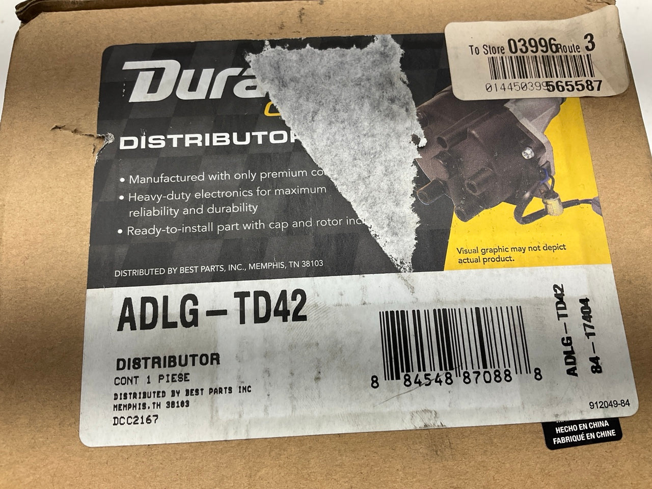Duralast ADLG-TD42 Distributor For 1992-1995 Honda Civic