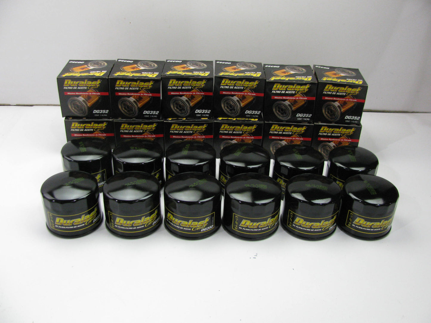 (12) Duralast DG352 Oil Filter Replaces PH8873 57099 L15313 LF509F LF16109
