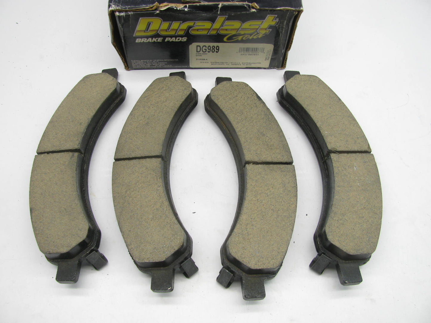 Duralast DG989 Rear Disc Brake Pads 2003-2008 Express 3500 & Savana 3500