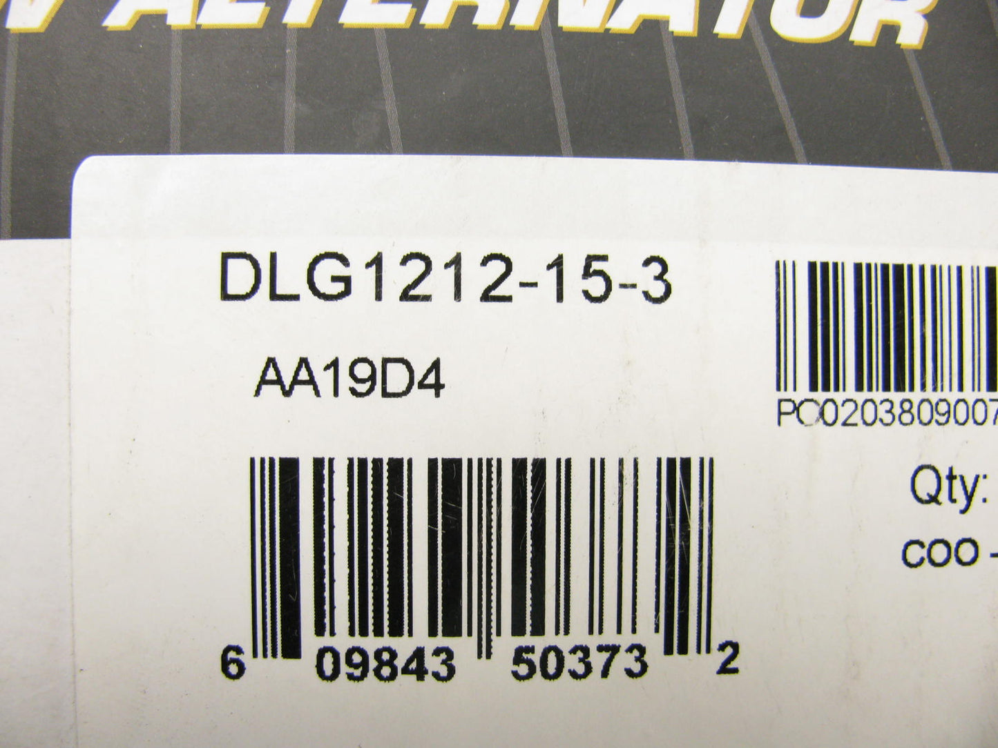 New Duralast Gold DLG1212-15-3 Alternator