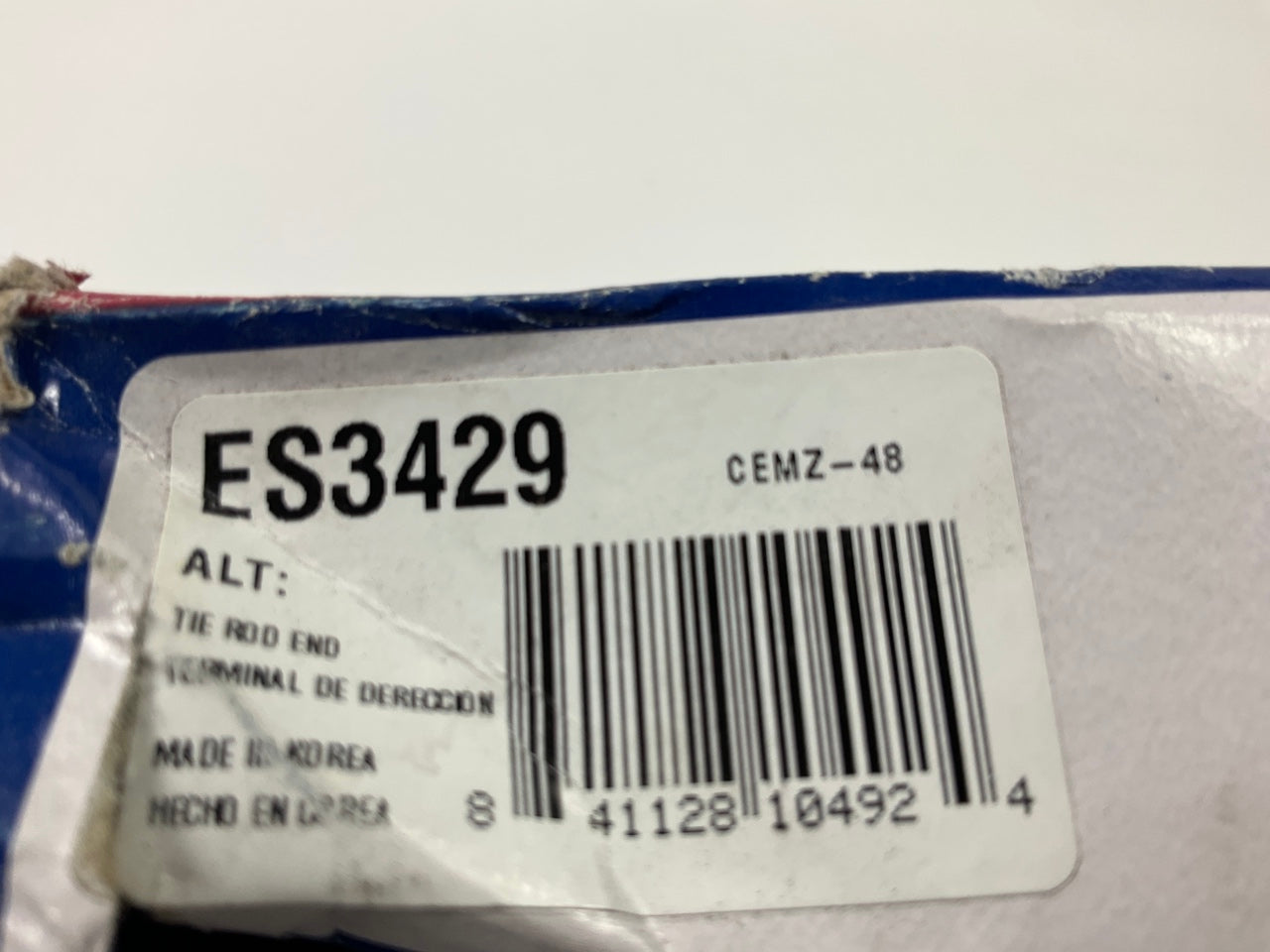 Duralast ES3429 Front Left Outer Steering Tie Rod End