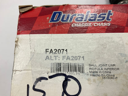 (2) Duralast FA2071 Front Lower Ball Joint For 1993-2002 Mercury Villager, Quest