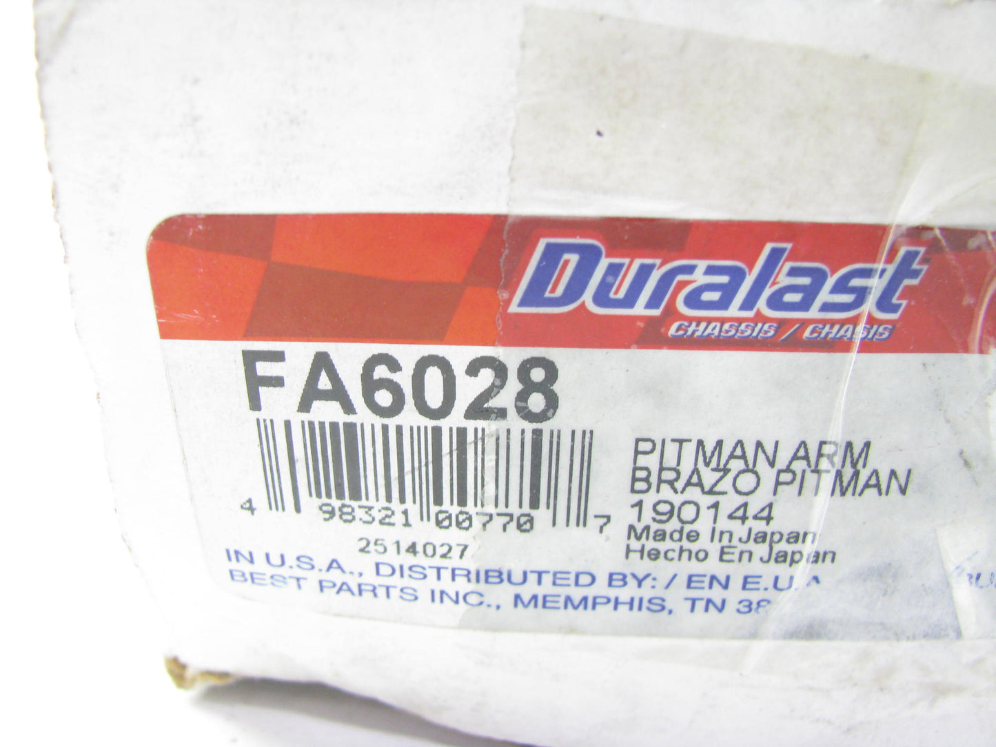 Duralast FA6028 Steering Pitman Arm For 89-91 Montero 97-04 Montero Sport