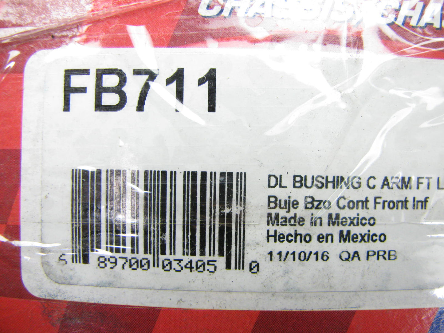 (2) Duralast FB711 Suspension Control Arm Bushing - Front Lower