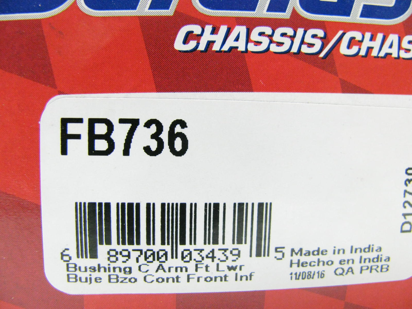(2) Duralast FB736 Front Lower Control Arm Bushing