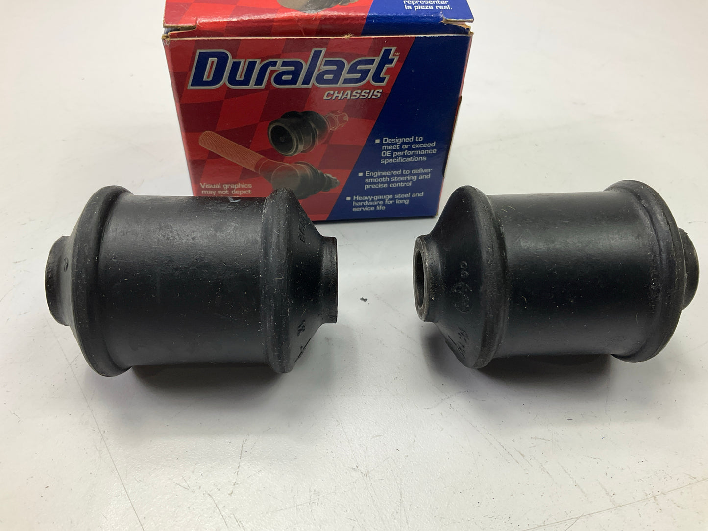 (2) Duralast FB781 Front Lower Forward Suspension Control Arm Bushings