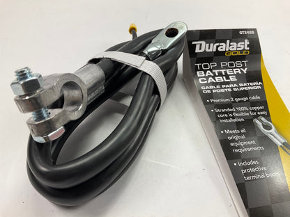 Duralast GT248B Gold Battery Cable - 2 GAUGE, 48 INCHES Long, Top Post