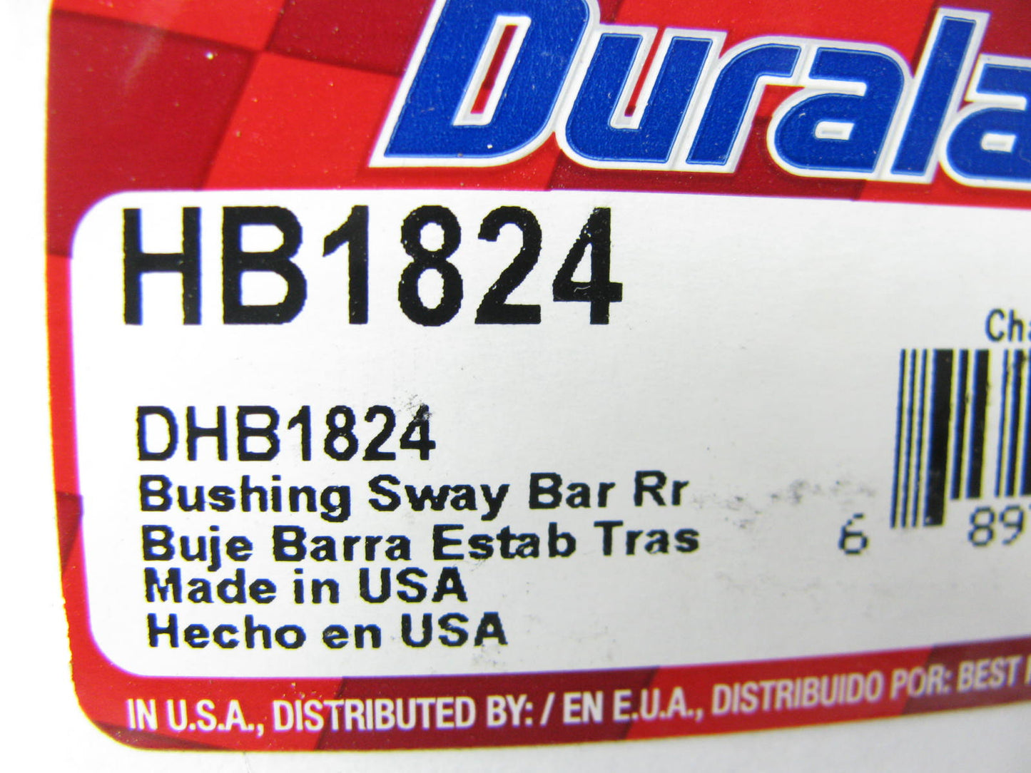 Duralast HB1824 Suspension Stabilizer Sway Bar Bushing Kit - Rear