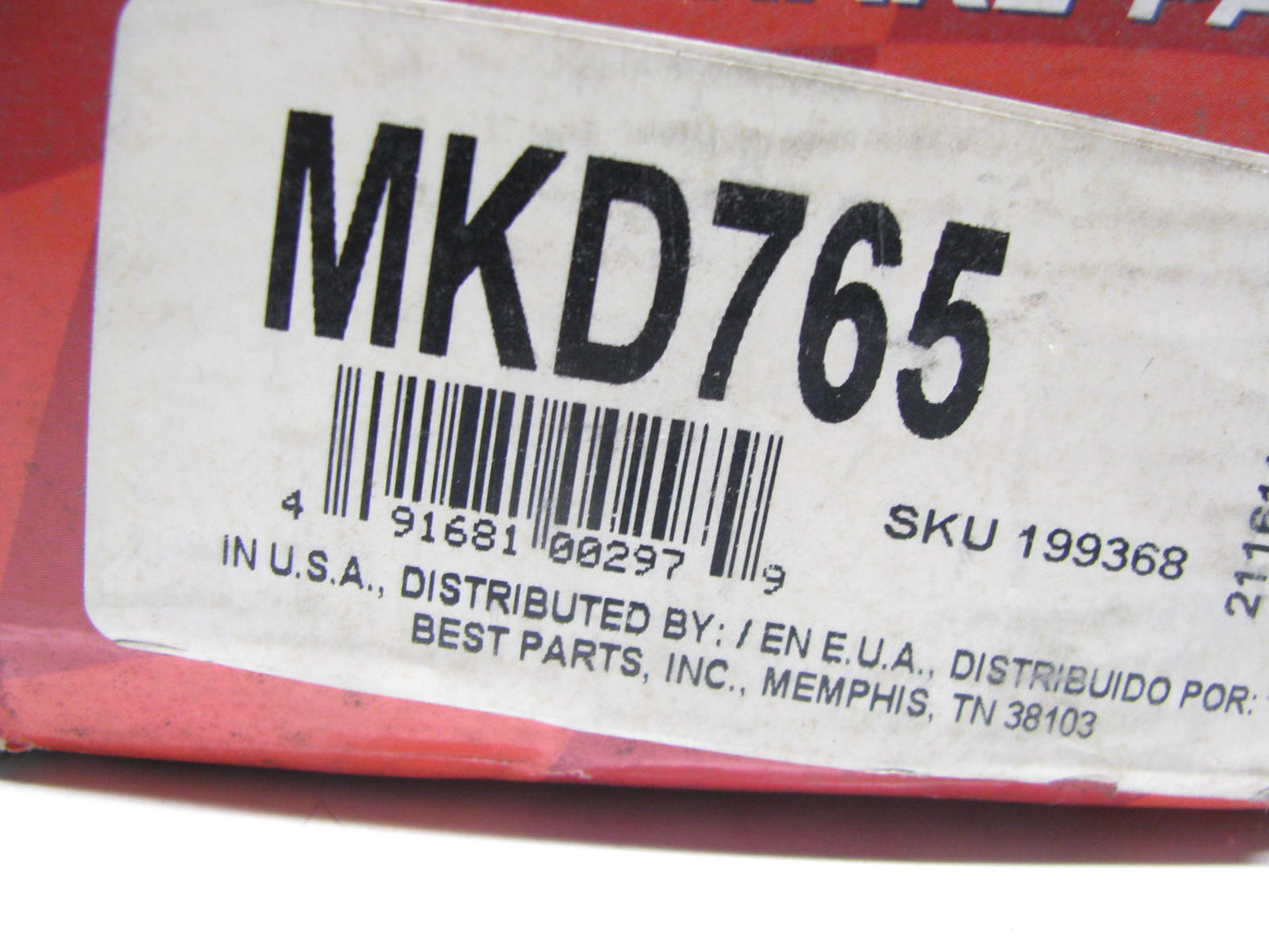 Duralast MKD765 Front Disc Brake Pad Set - Semi-Metallic