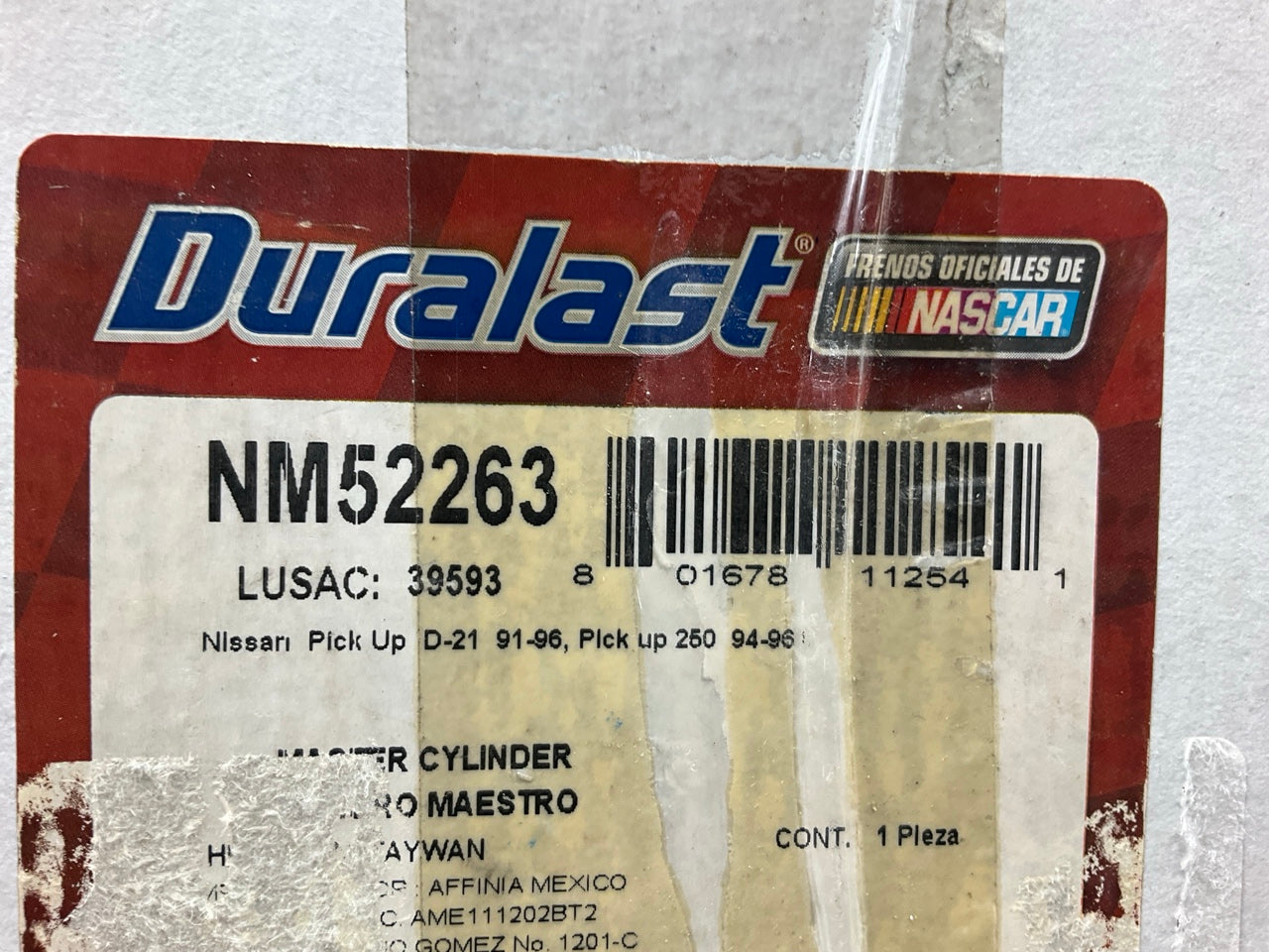 Duralast NM52263 Brake Master Cylinder For 1986-1997 Nissan D21 Pickup